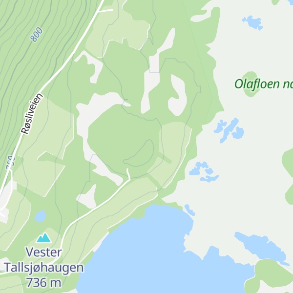 Map of Øster Tallsjøhaugen
