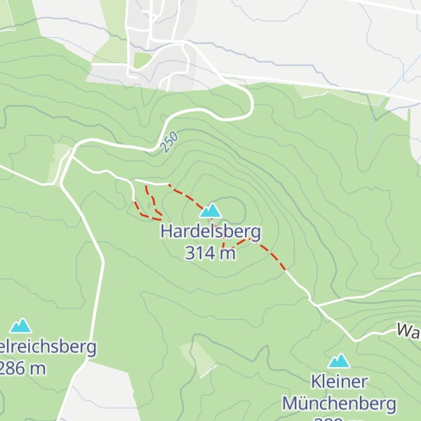 Map of Hardelsberg