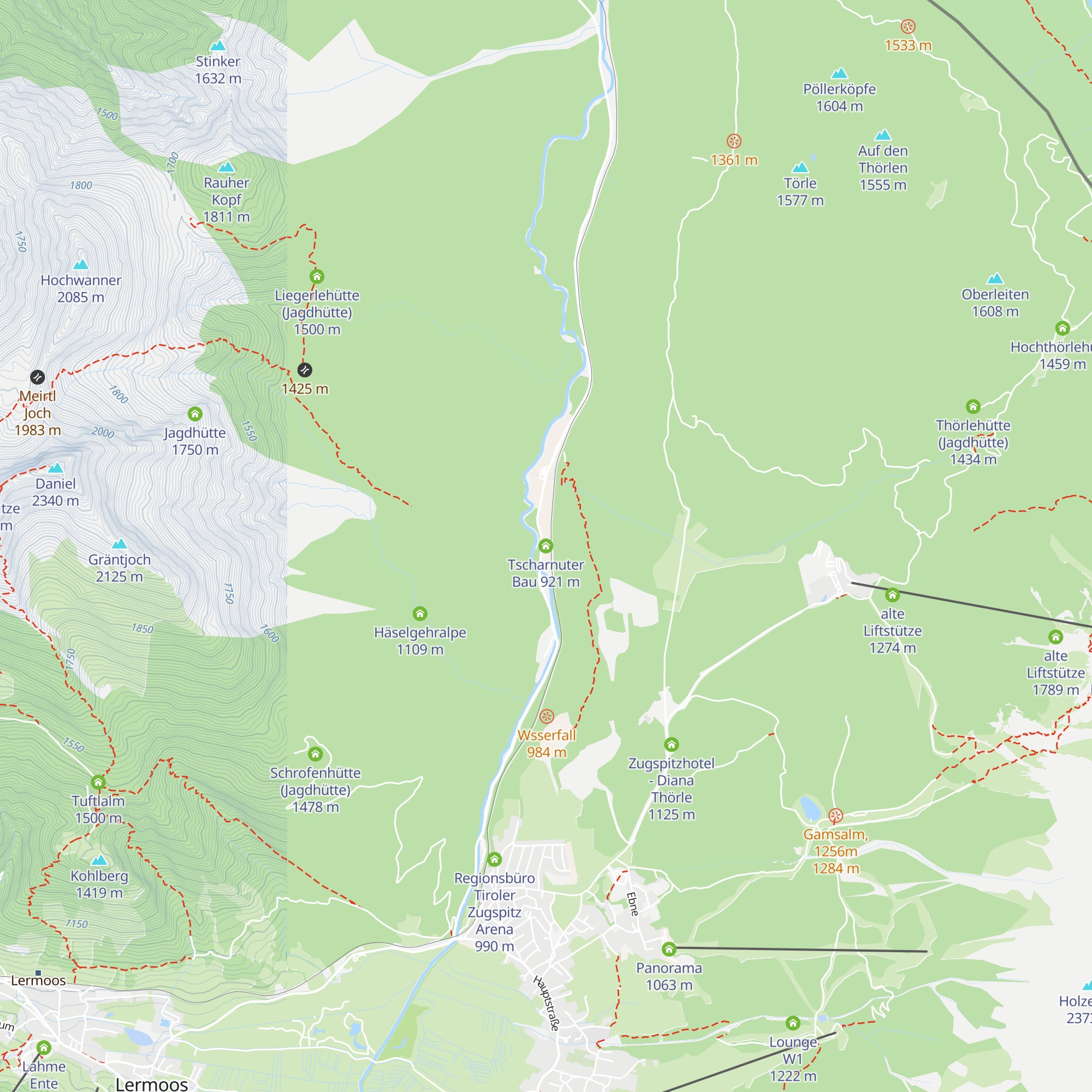 Tscharnuter Bau map