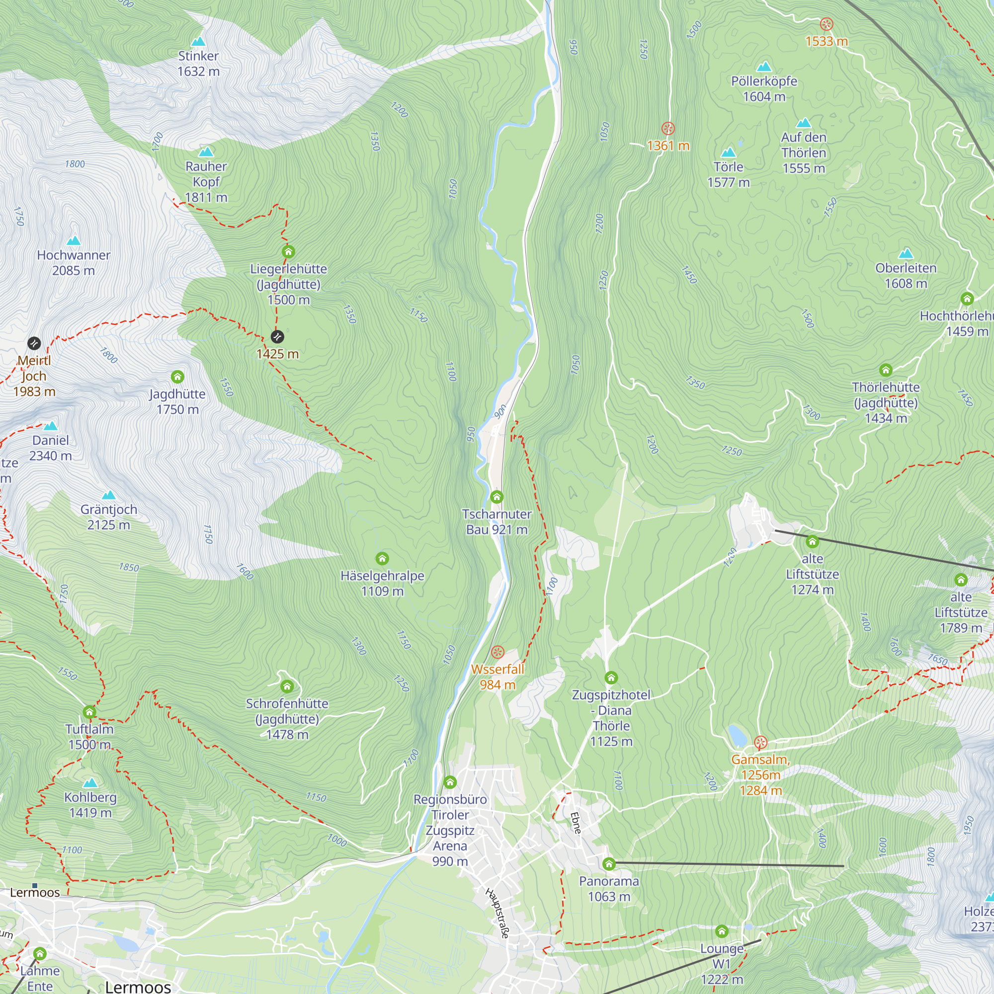 Tscharnuter Bau map