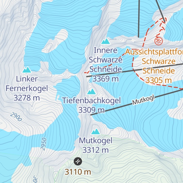 Map of Tiefenbachkogel
