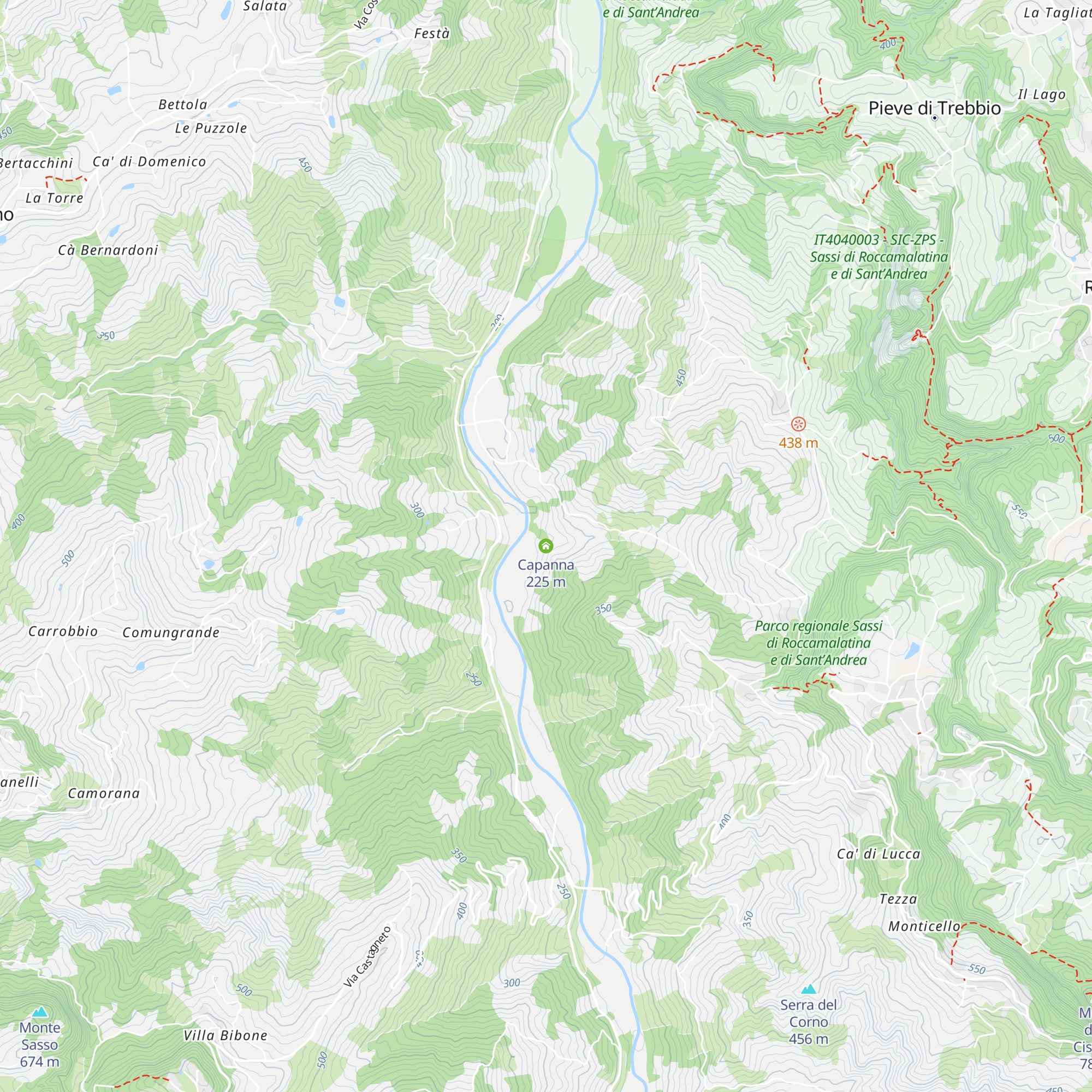 Capanna map