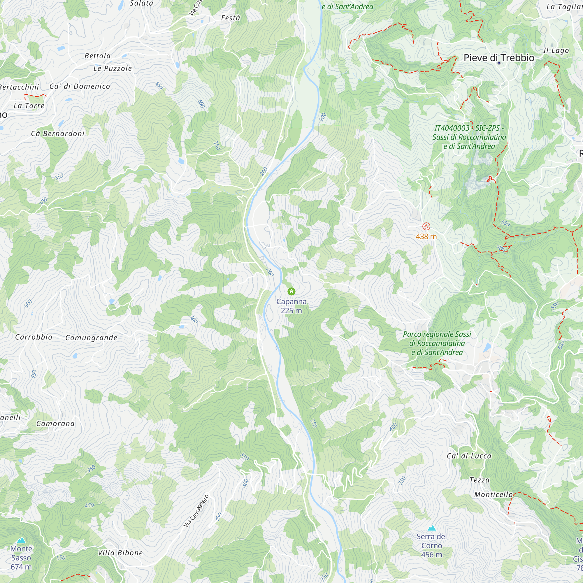 Capanna map