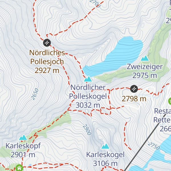 Map of Südlicher Polleskogel