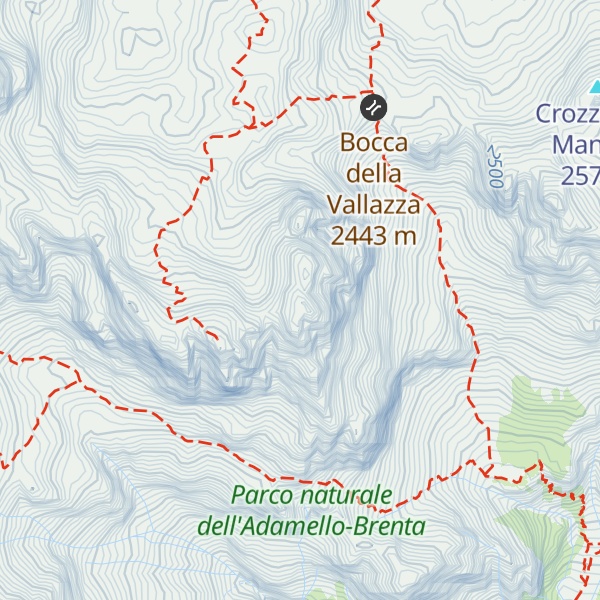 Map of Cima di Vallazza