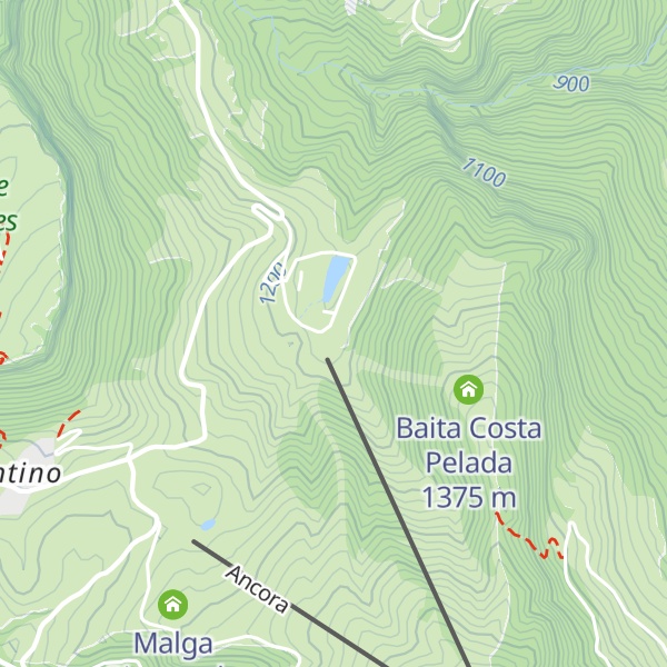 Map of Hotel Bucaneve