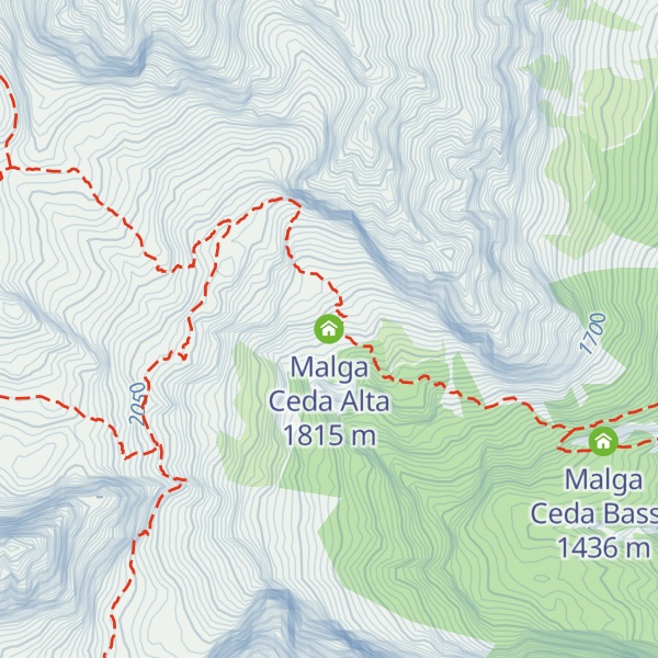 Map of Malga Ceda Alta
