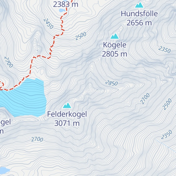 Map of Hauerseekogel