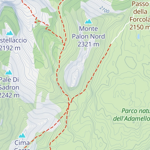 Map of Monte Palon