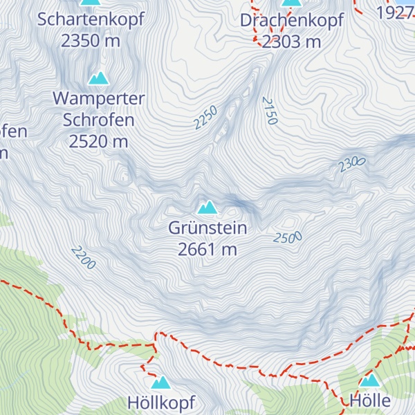 Map of Grünstein