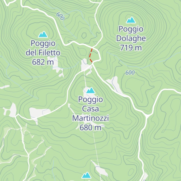 Map of Poggio Casa Martinozzi