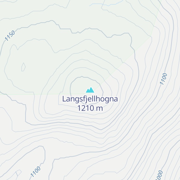 Map of Langsfjellhogna