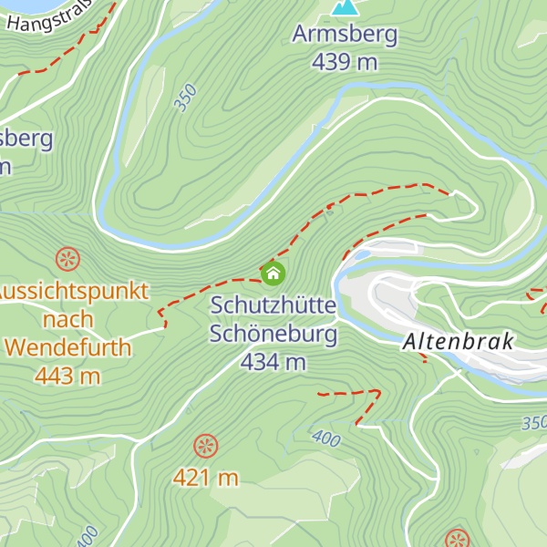 Map of Schutzhütte Schöneburg