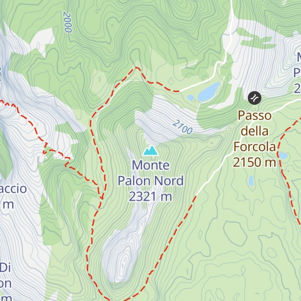 Map of Monte Palon Nord