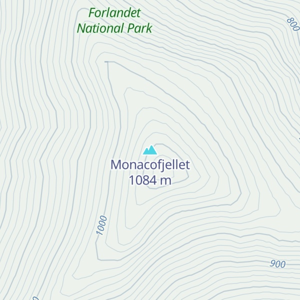 Map of Monacofjellet