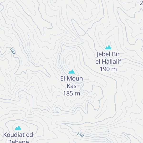 Map of El Moun Kas
