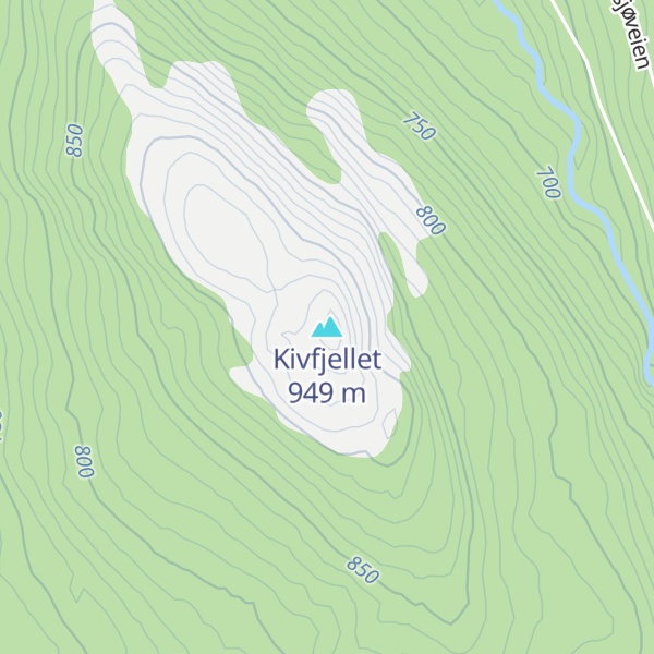 Map of Kivfjellet