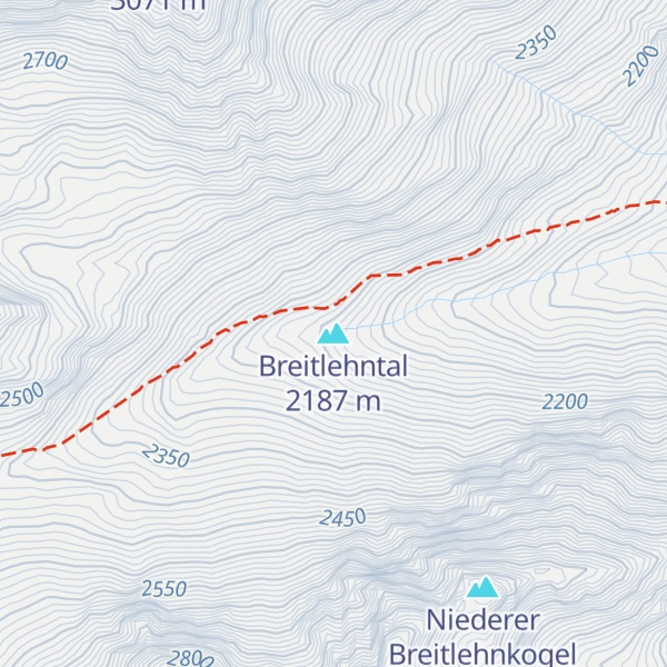 Map of Breitlehntal