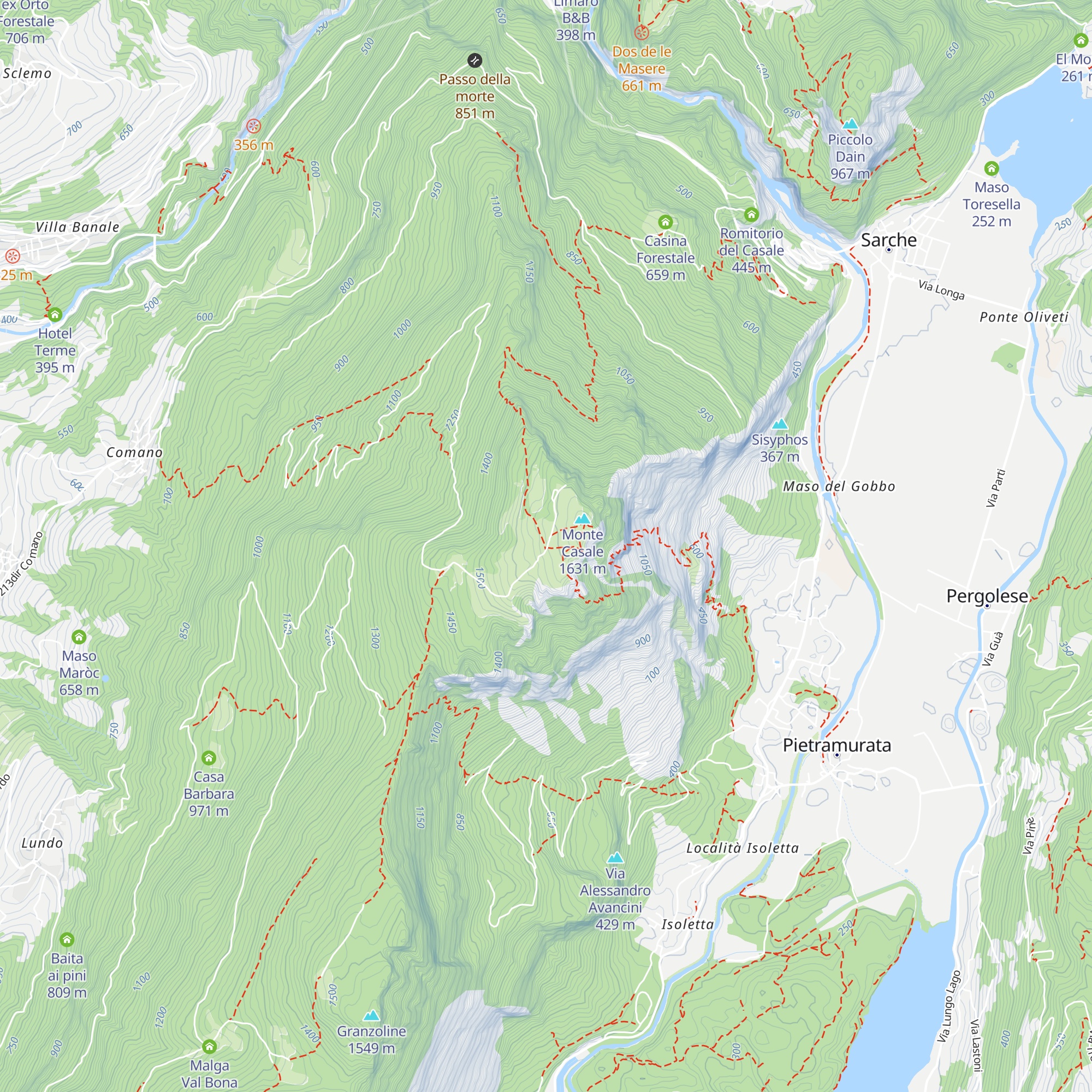 Rifugio Don Zio Pisoni map