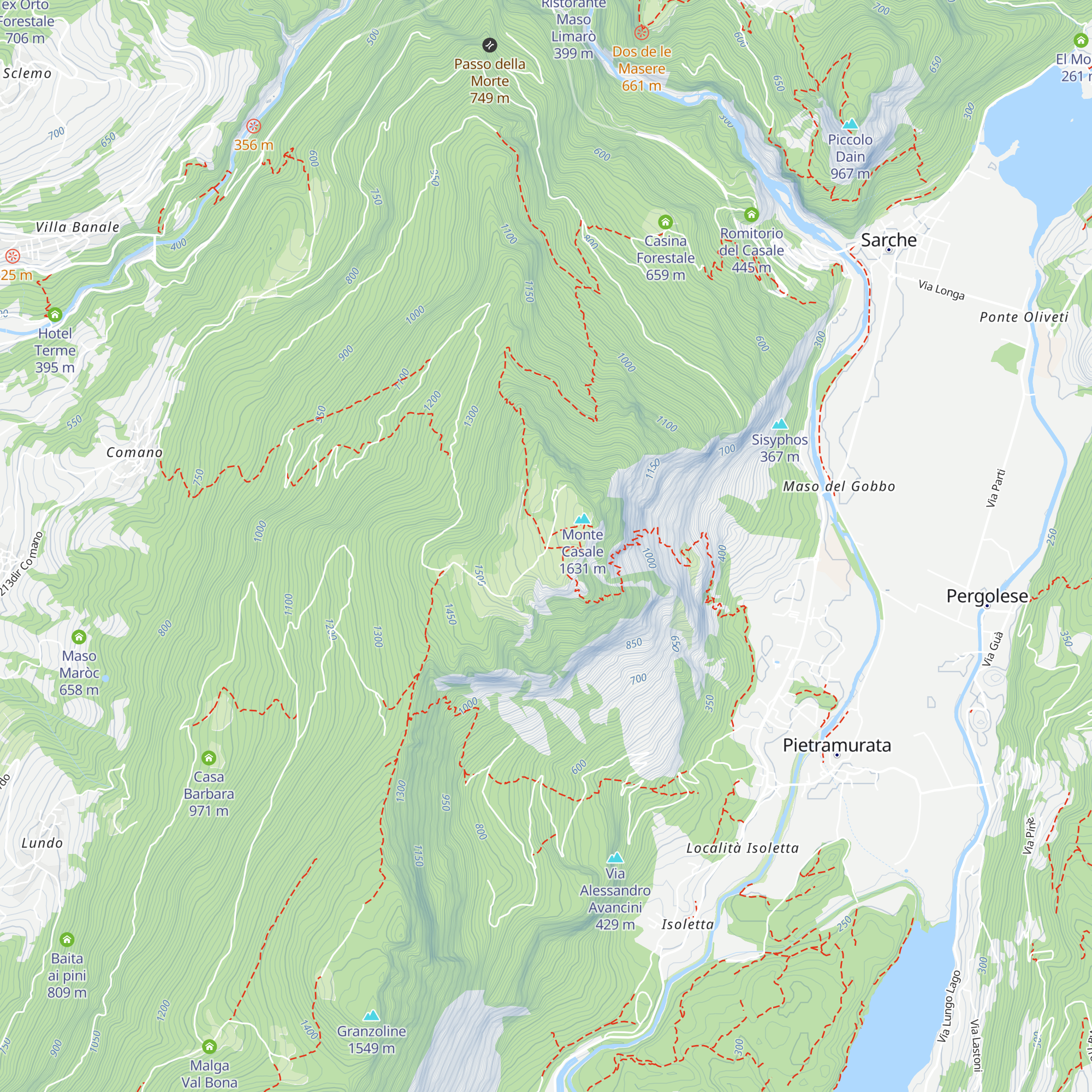 Rifugio Don Zio Pisoni map