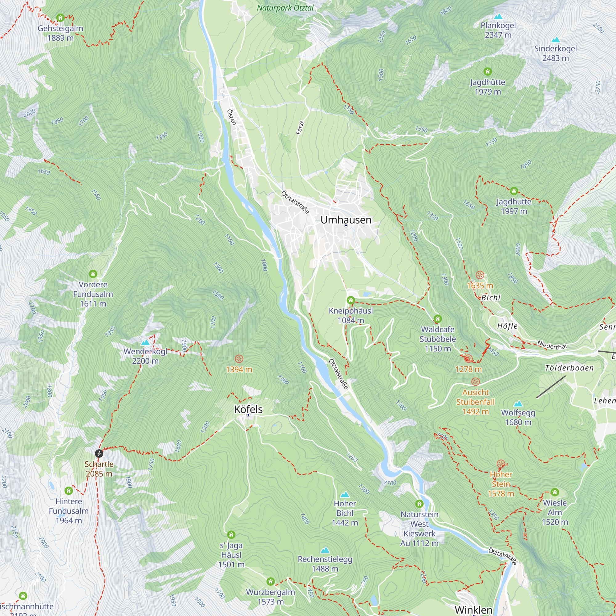 Appartement Fritz map