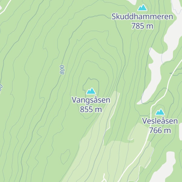 Map of Vangsåsen