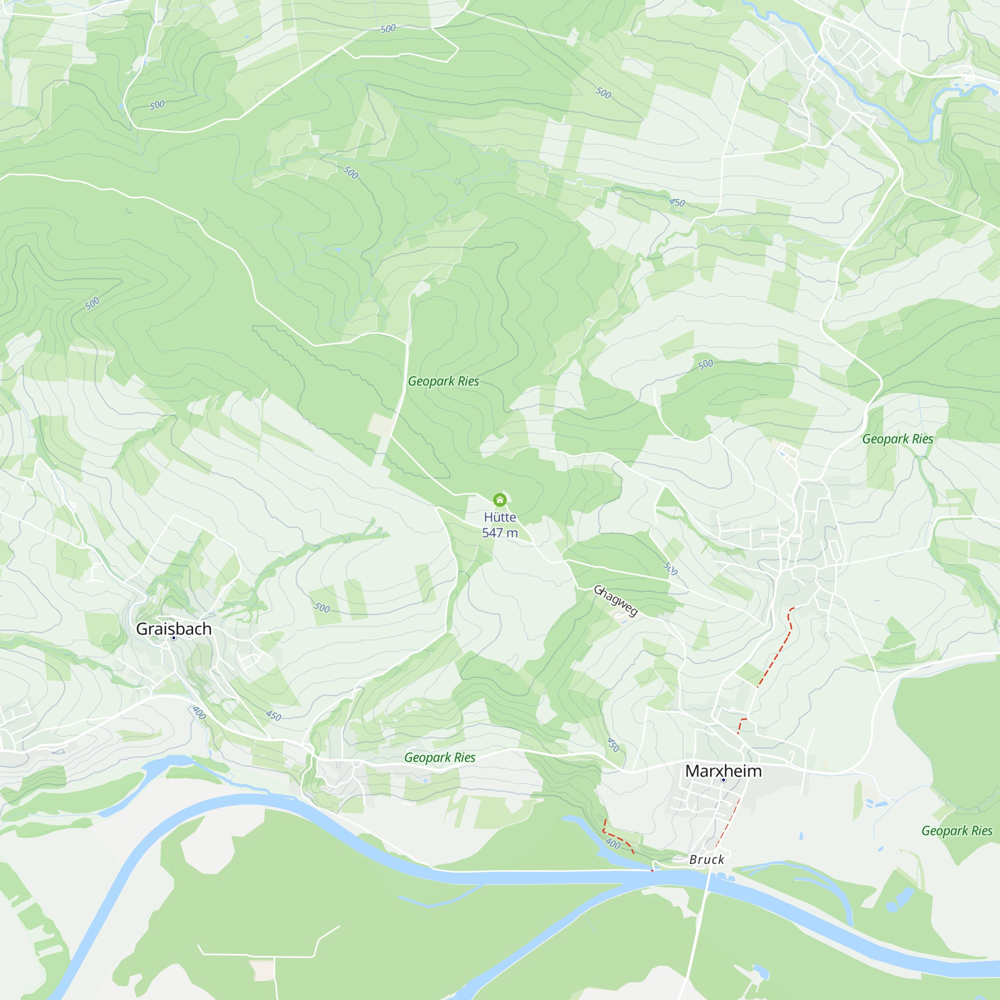 Hütte map