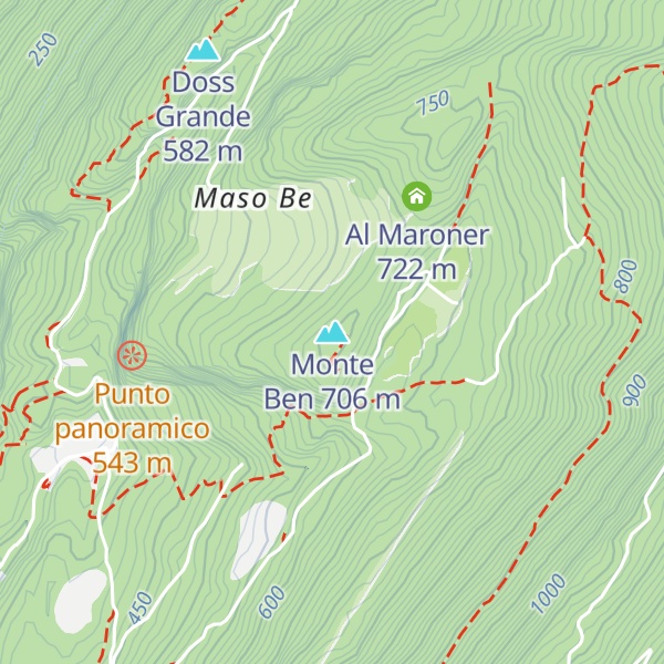 Map of Monte Ben