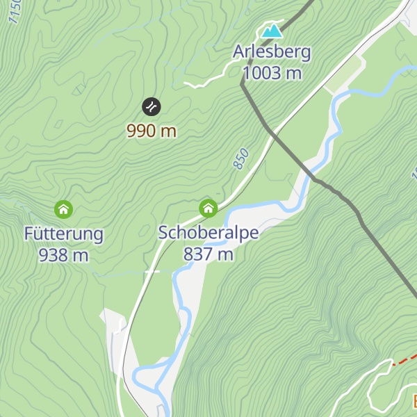 Map of Schoberalpe