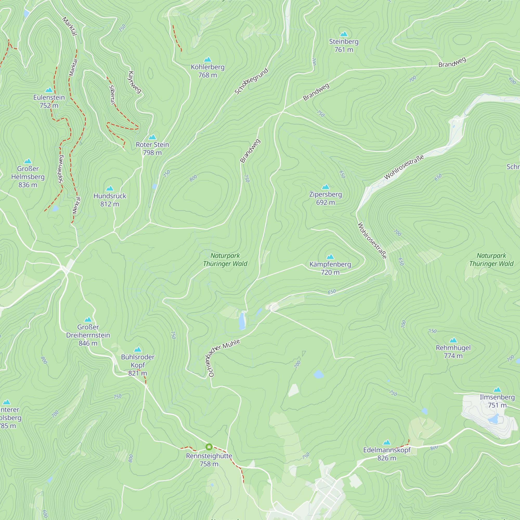 Schutzhütte Hubertus map