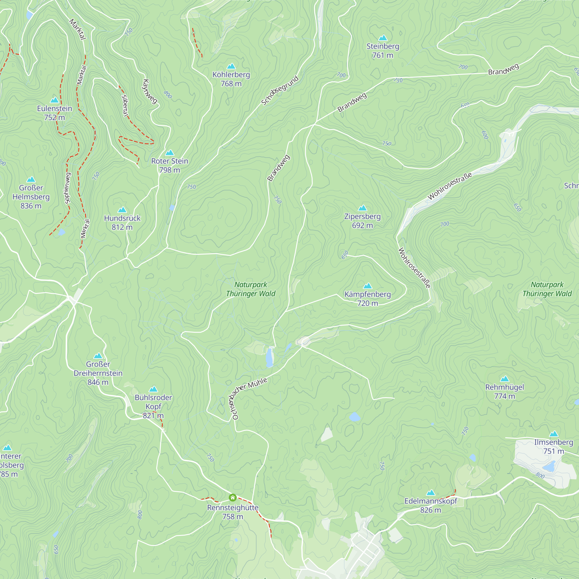Schutzhütte Hubertus map