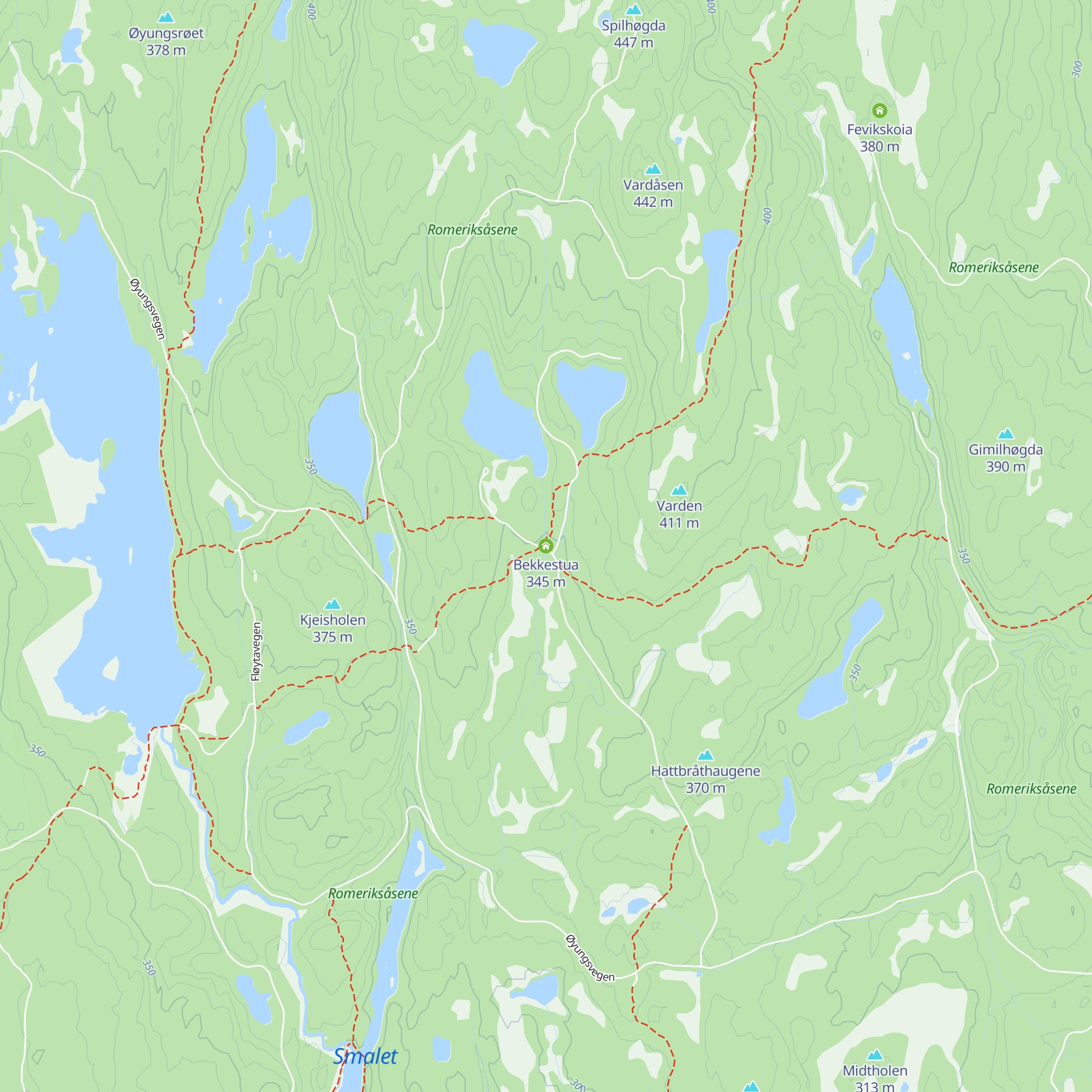 Bekkestua map