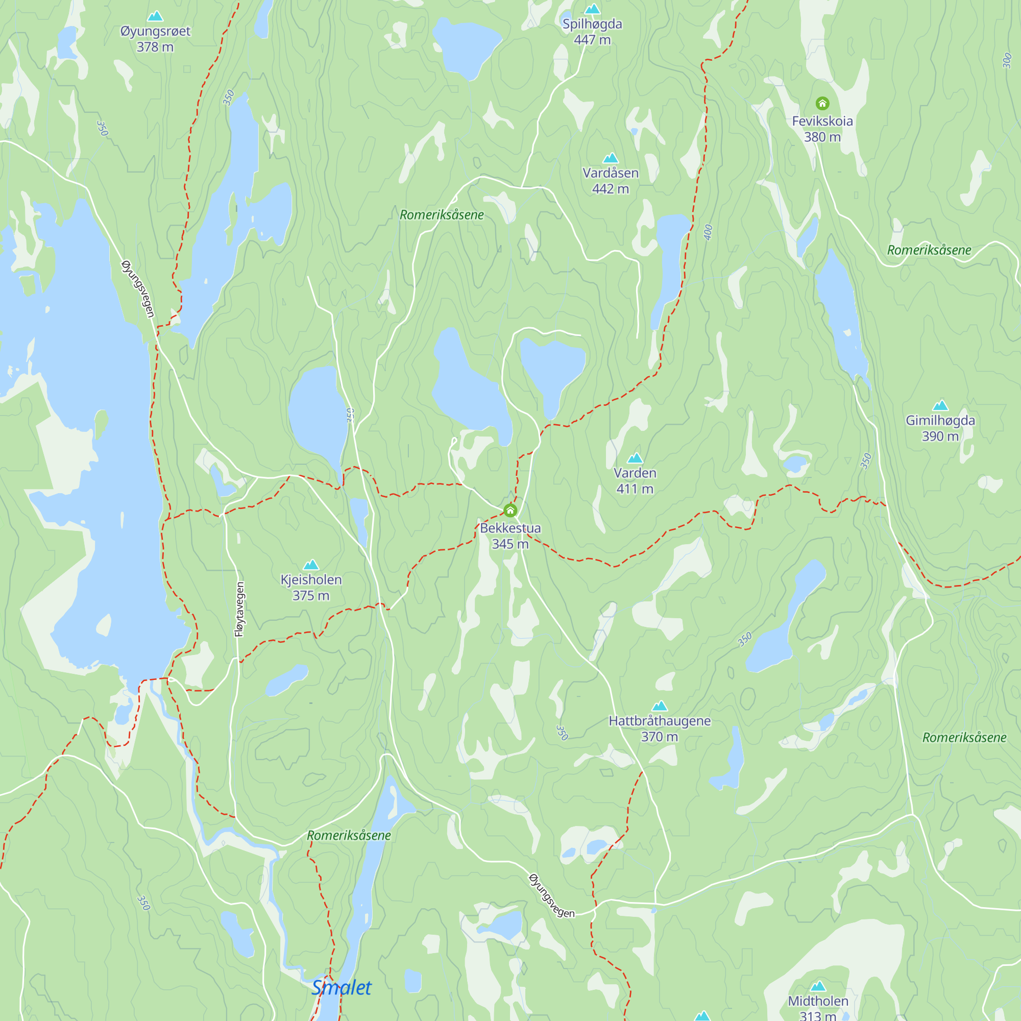 Bekkestua map