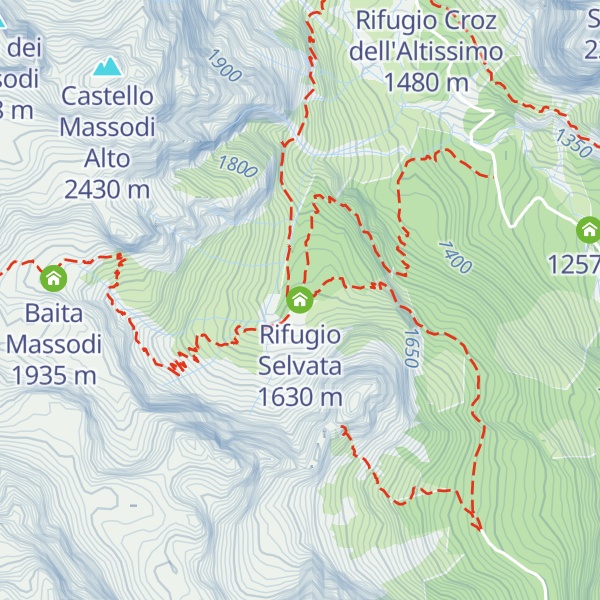 Map of Rifugio Selvata