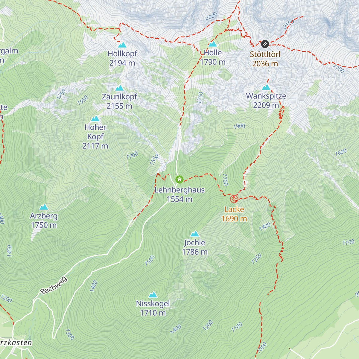 Lehnberghaus map
