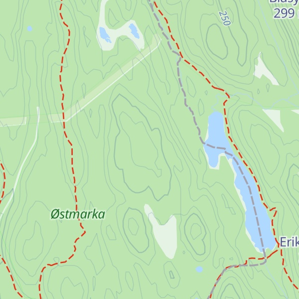 Map of Vidvangsåsen
