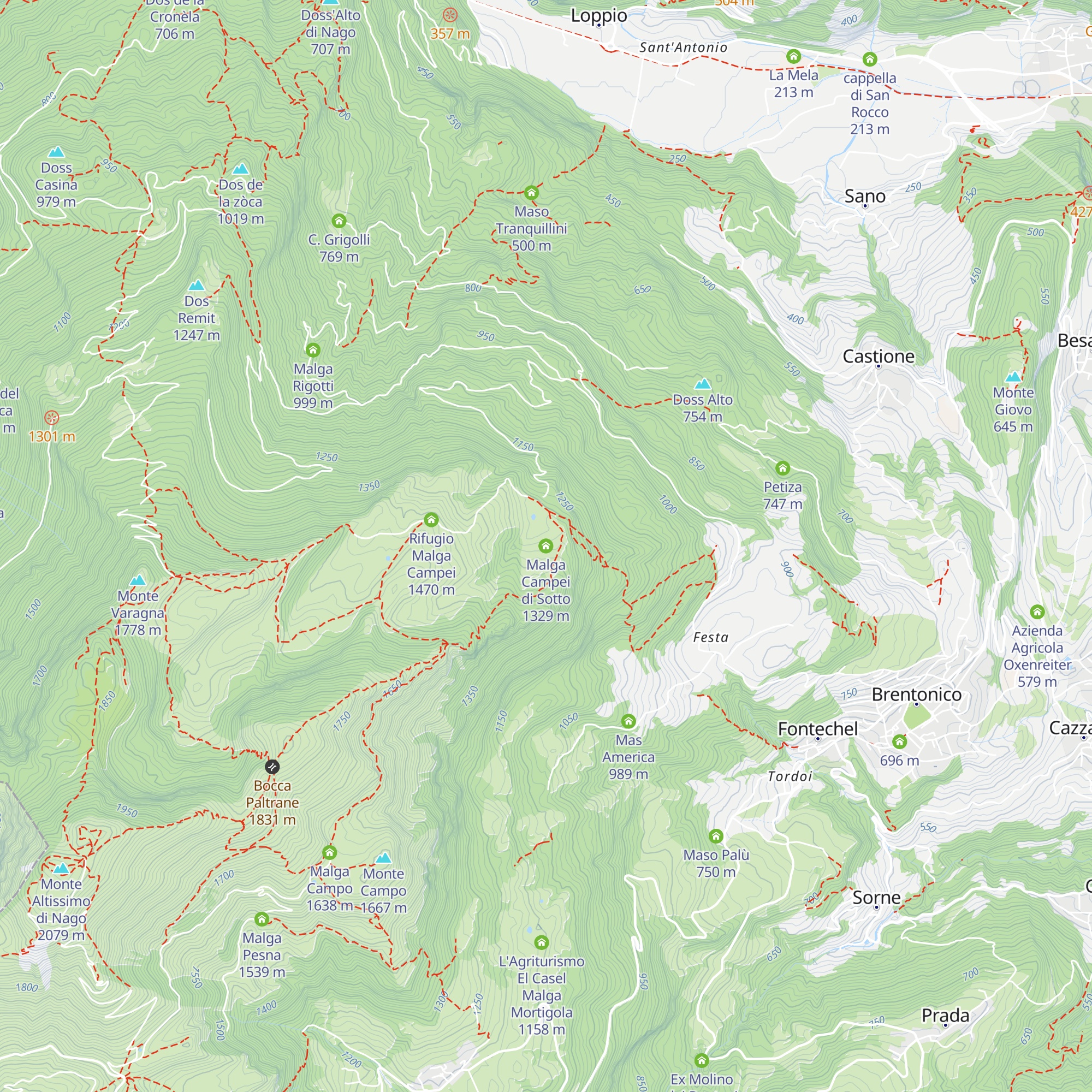 Malga Campei di Sotto map