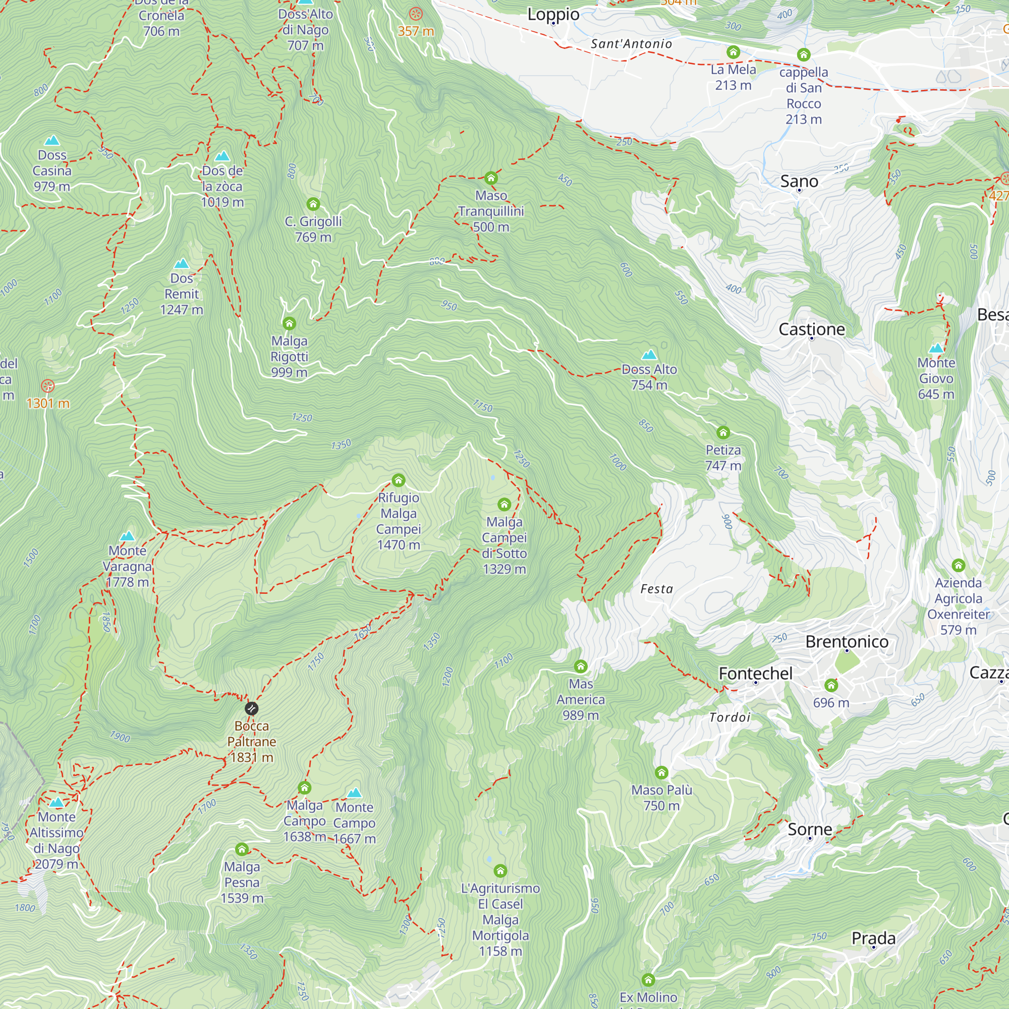 Malga Campei di Sotto map