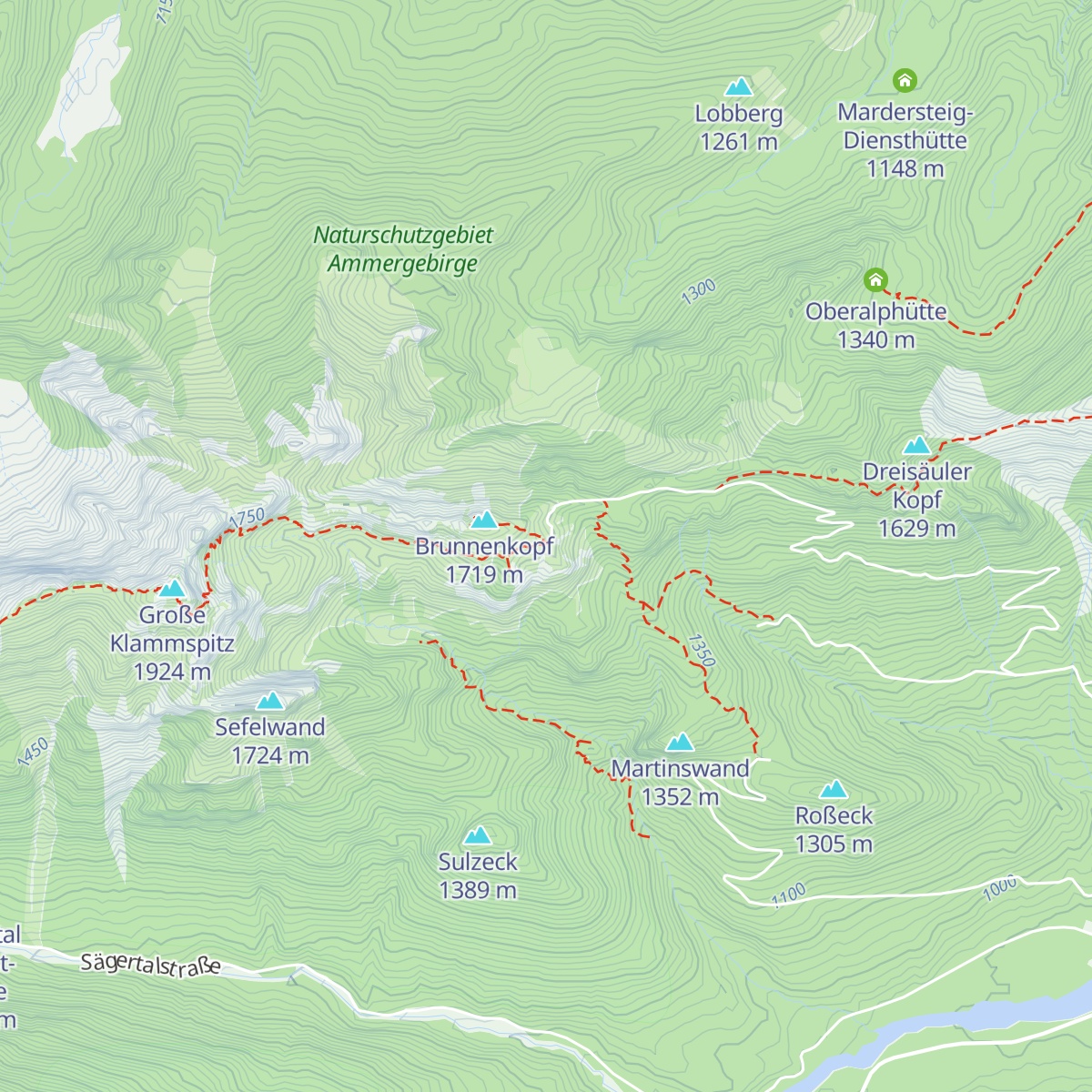 Brunnenkopfhütte map