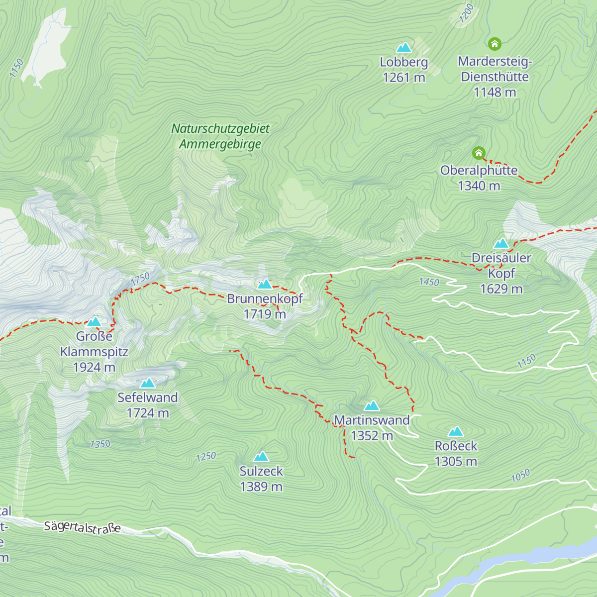 Brunnenkopfhütte map