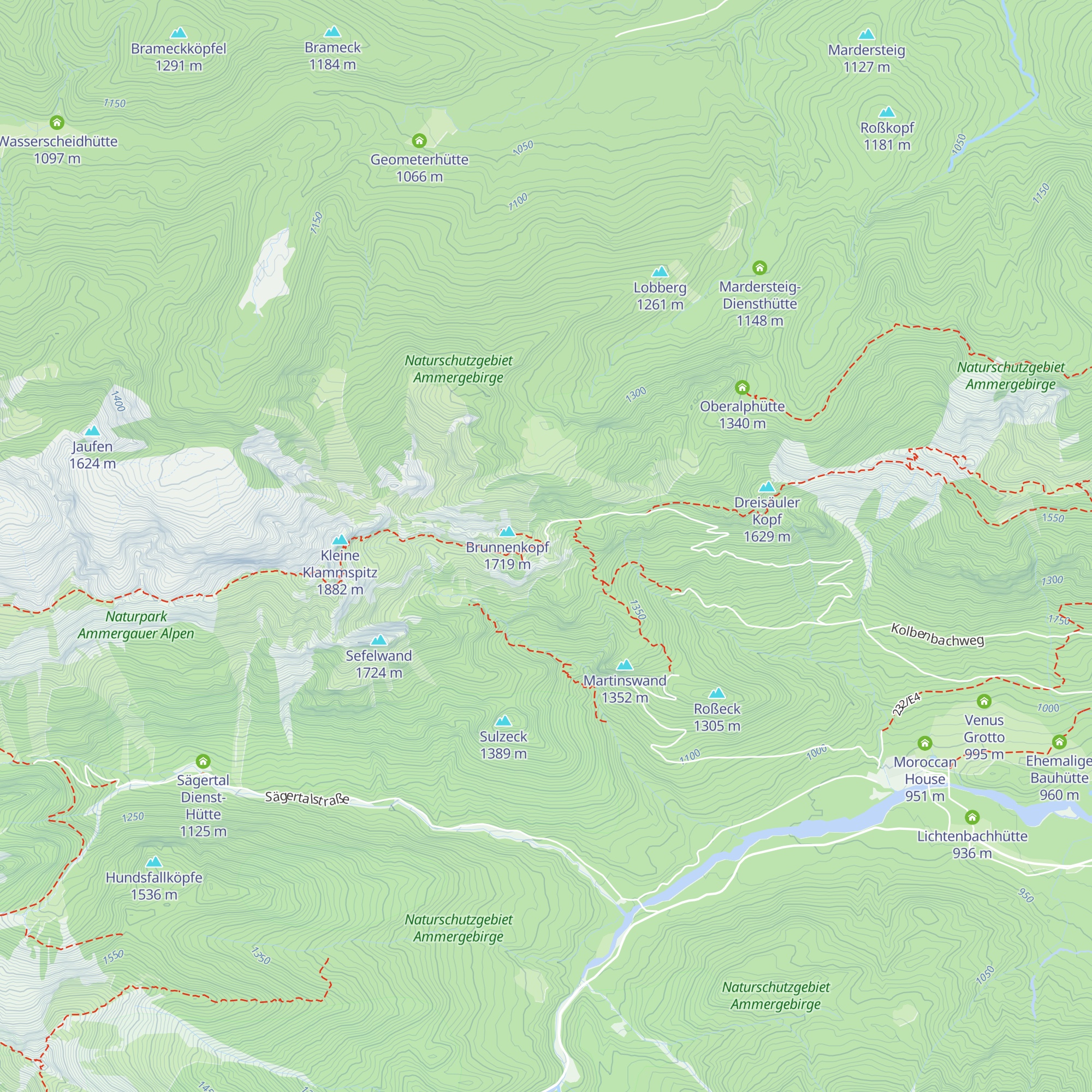 Brunnenkopfhaus map
