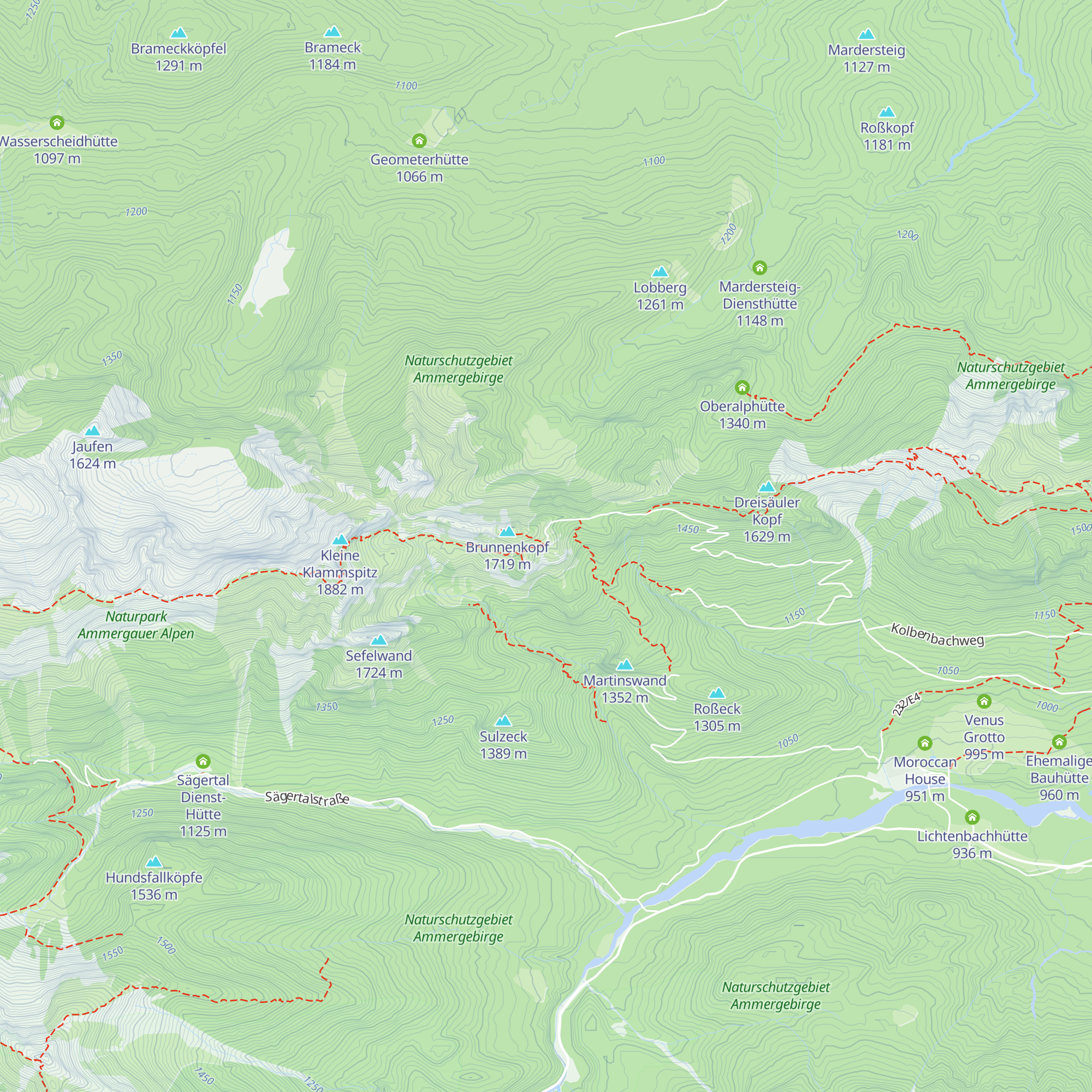 Brunnenkopfhaus map
