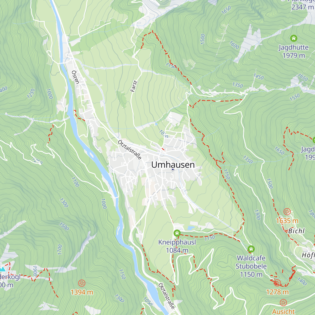 Ötztal Tourismus map