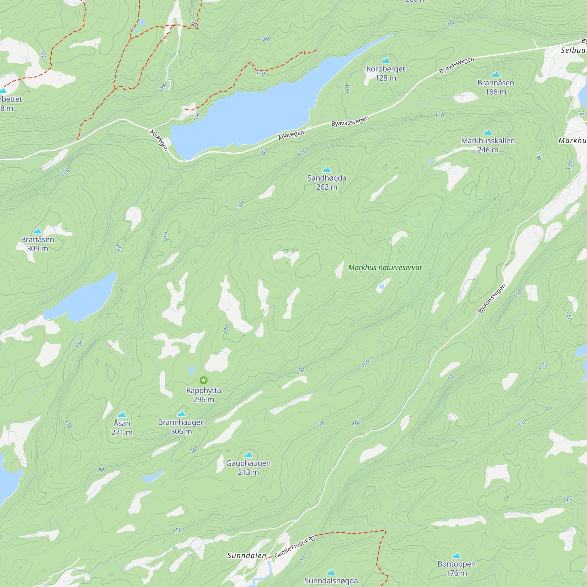 Rapp dagsturhytte map