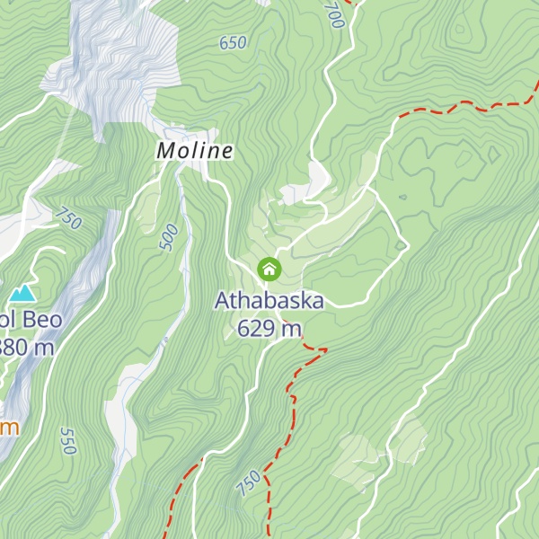 Map of Athabaska