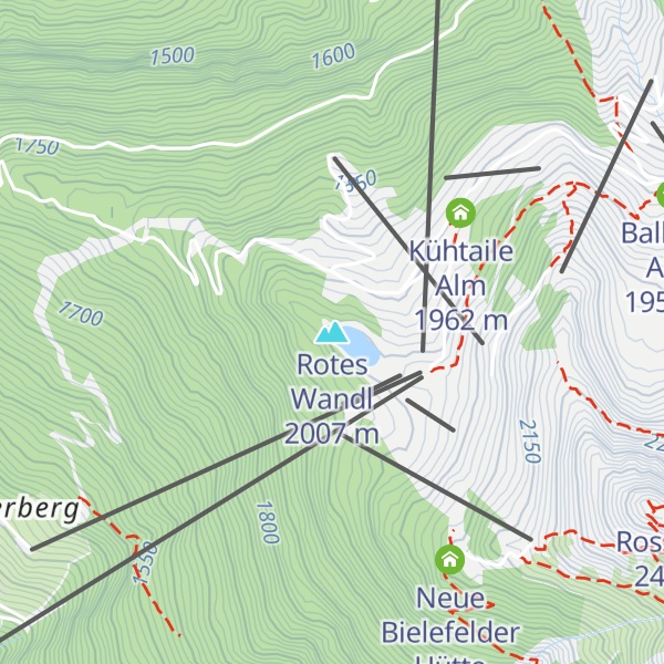 Map of Rotes Wandl