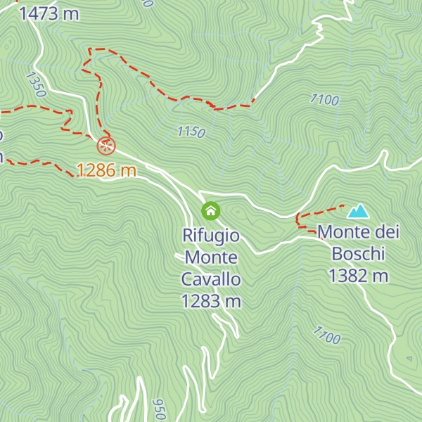Map of Rifugio Monte Cavallo