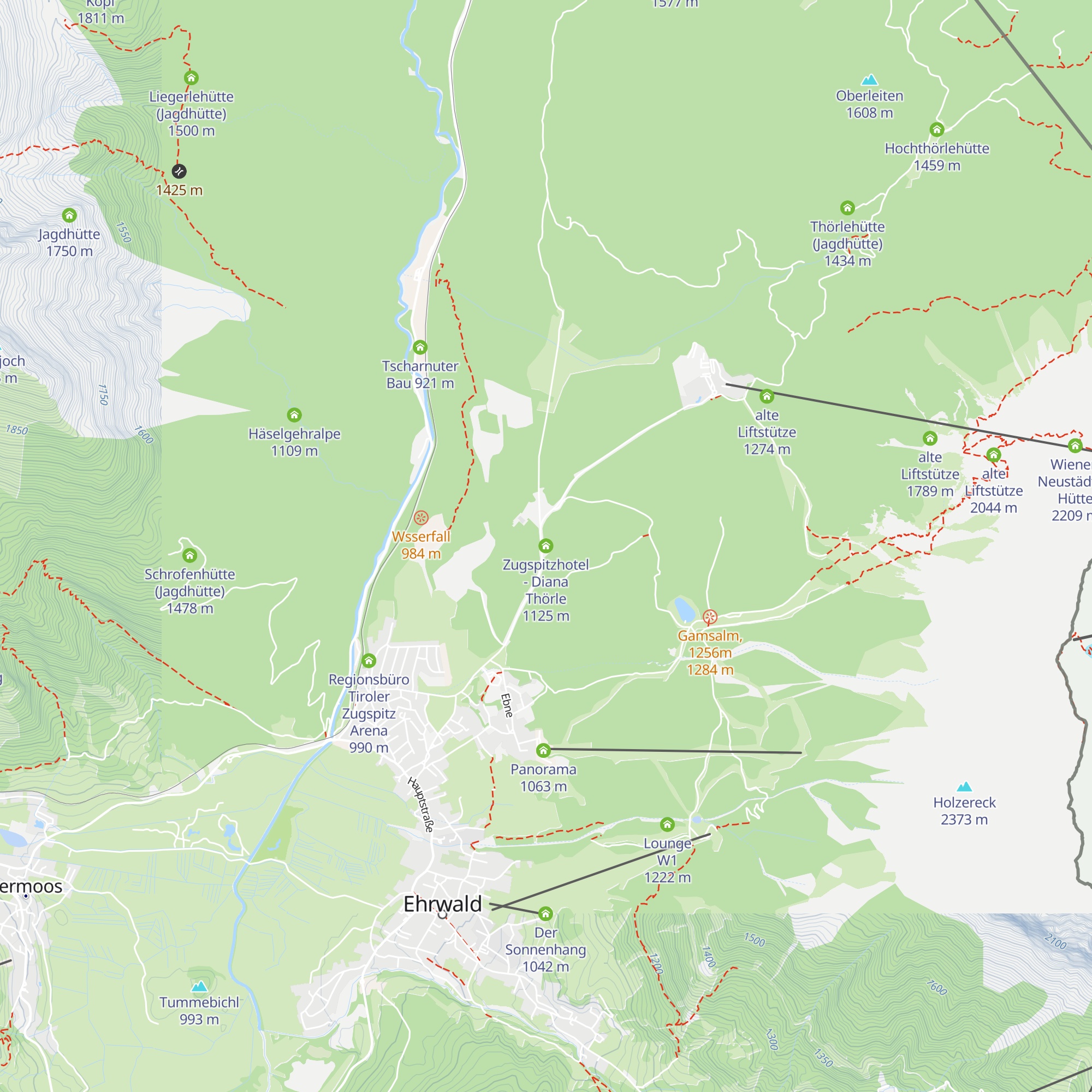 Zugspitzhotel - Diana Thörle map