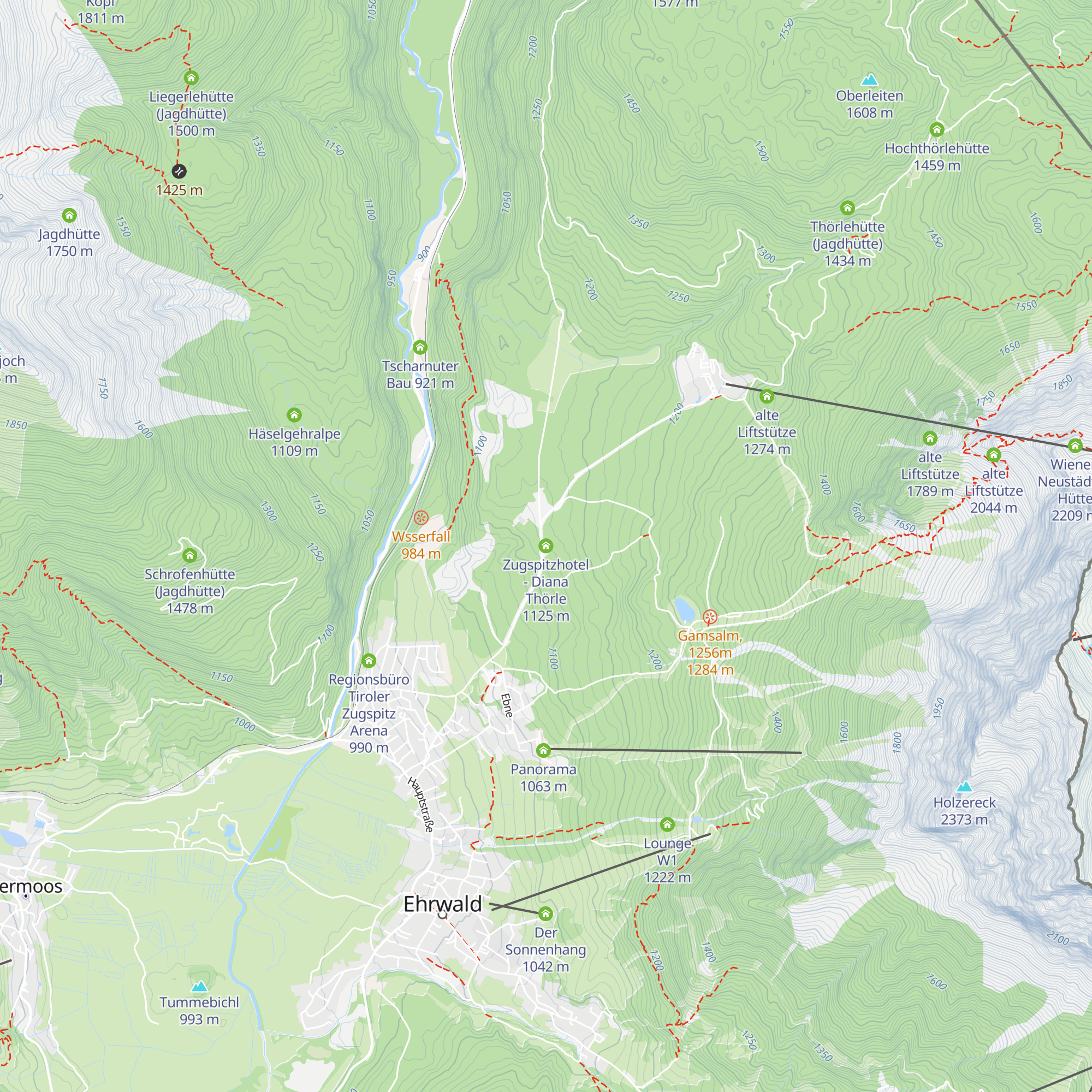 Zugspitzhotel - Diana Thörle map