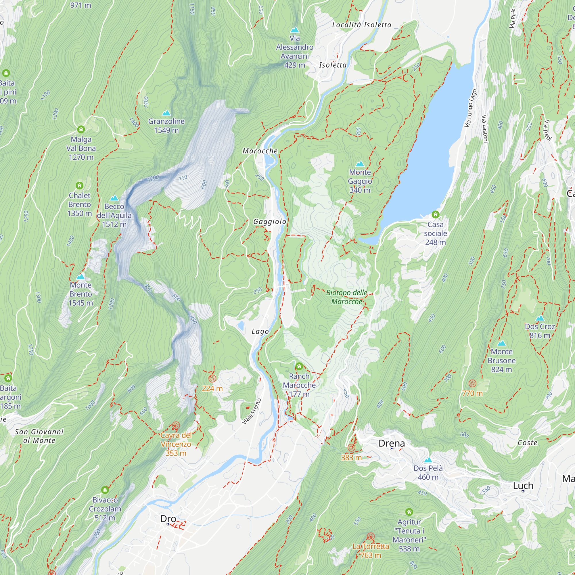 Centrale di Fies map